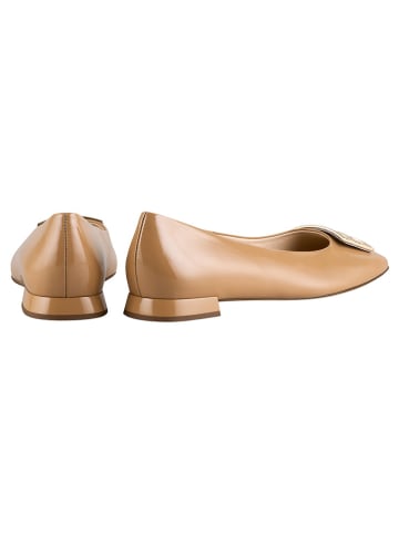 Högl Leder-Ballerinas "Petty" in Hellbraun