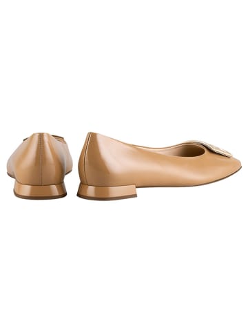 Högl Leder-Ballerinas in Beige