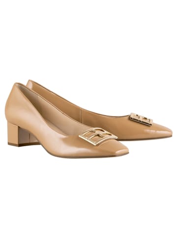 Högl Leren pumps "Delia" lichtbruin