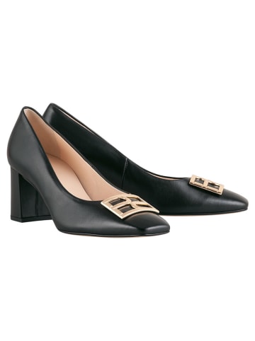 Högl Leren pumps "Rosette" zwart