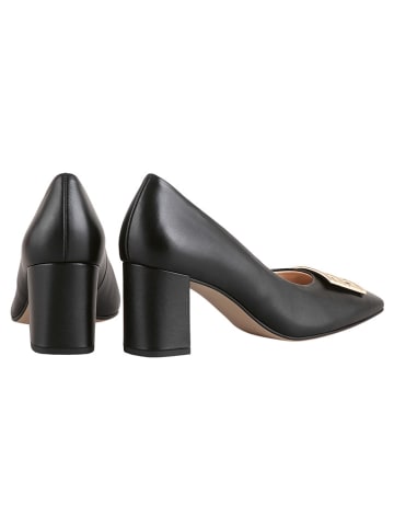 Högl Leren pumps "Rosette" zwart