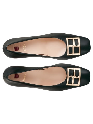 Högl Leren pumps "Rosette" zwart