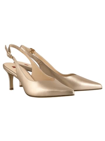 Högl Leren slingpumps "Boulevard" goudkleurig