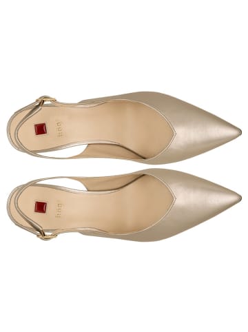 Högl Leren slingpumps "Boulevard" goudkleurig