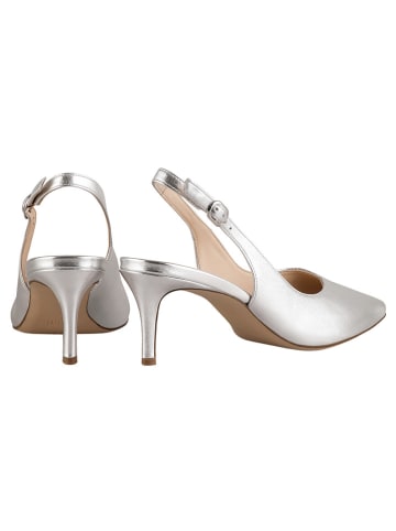 Högl Leder-Slingpumps "Boulevard" in Silber