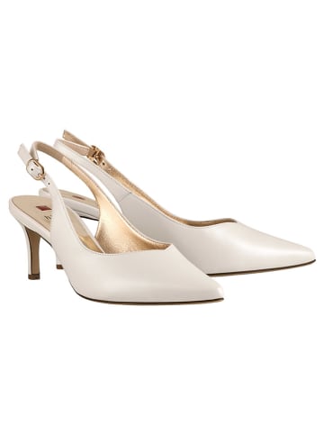 Högl Leder-Slingpumps "Boulevard" in Creme