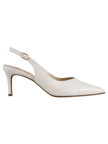 Högl Leder-Slingpumps in Weiß