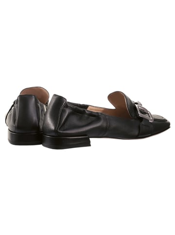 Högl Leder-Slipper "Amina" in Schwarz