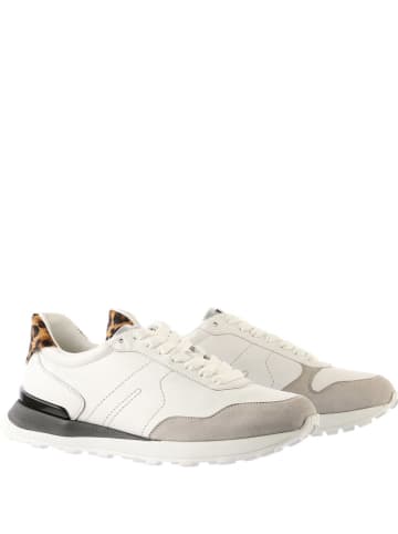 Högl Leren sneakers "Tony" wit/grijs