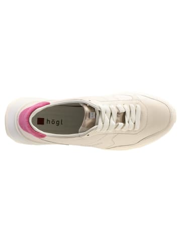 Högl Skórzane sneakersy "Tony" w kolorze kremowym