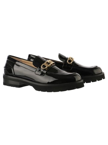 Högl Leder-Slipper "Robin" in Schwarz