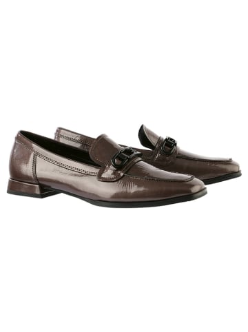 Högl Leder-Slipper "Lesley" in Braun