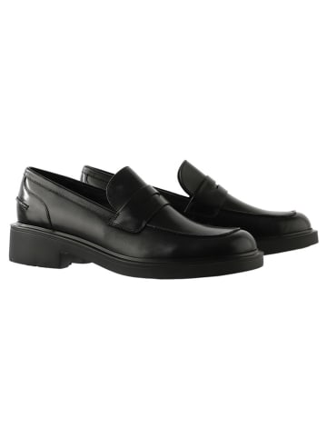 Högl Skórzane slippersy "Lauren" w kolorze czarnym