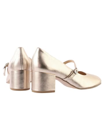 Högl Leren pumps "Emely" goudkleurig