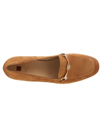 Högl Leder-Slipper "Close" in Hellbraun