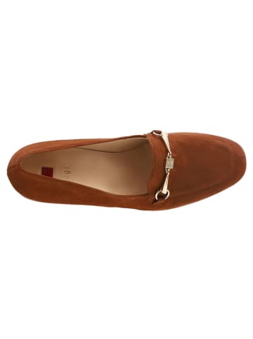 Högl Leder-Slipper "Close" in Hellbraun