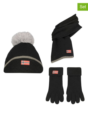 Geographical Norway 3tlg. Set in Schwarz