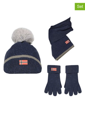 Geographical Norway 3tlg. Set in Dunkelblau