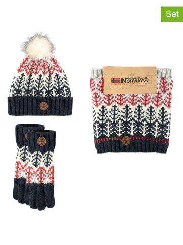 Geographical Norway 3tlg. Set in Dunkelblau