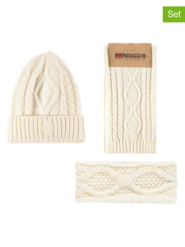 Geographical Norway 3tlg. Set in Creme