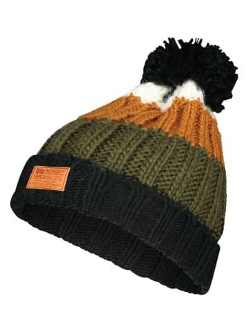 Geographical Norway Mütze in Schwarz/ Khaki/ Orange