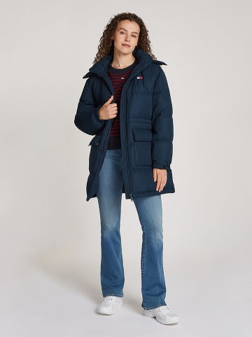 TOMMY JEANS Donsmantel donkerblauw