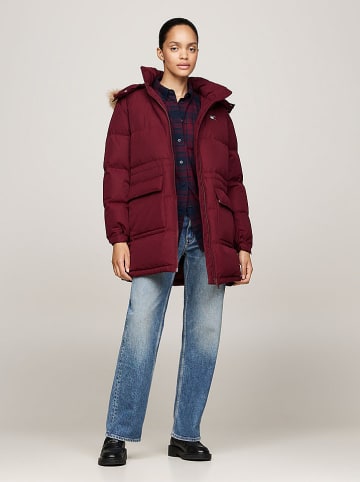 TOMMY JEANS Donsmantel bordeaux