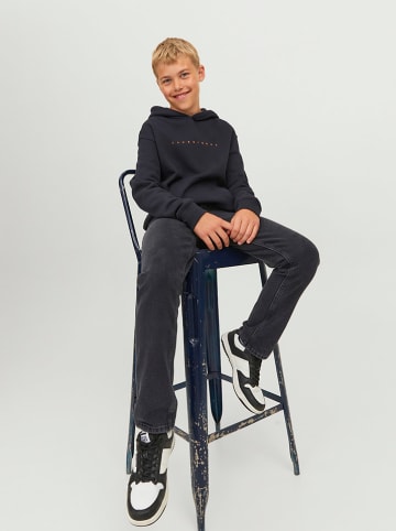 JACK & JONES Junior Dżinsy "Clark" - Regular fit - w kolorze czarno-antracytowym