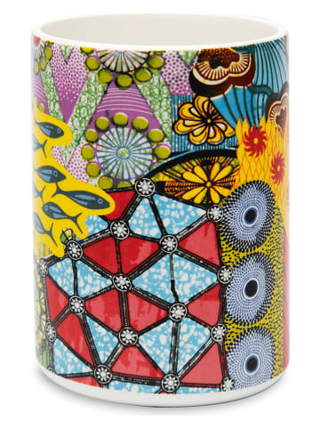 Trendy Kitchen by EXCÉLSA Utensilienbehälter "Afrika" in Bunt - (H)15,5 x Ø 11 cm