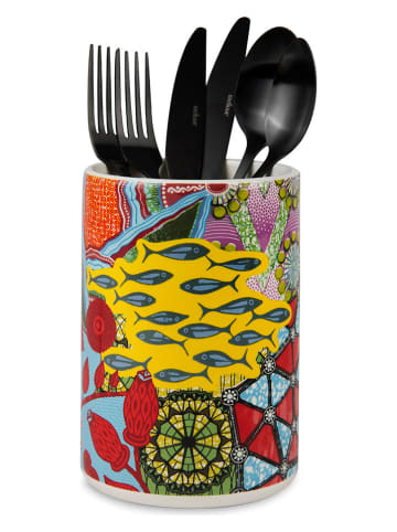 Trendy Kitchen by EXCÉLSA Utensilienbehälter "Afrika" in Bunt - (H)15,5 x Ø 11 cm