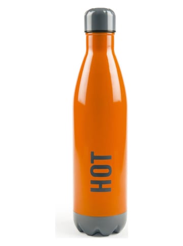 Trendy Kitchen by EXCÉLSA Thermofles "Hot/Cold'' oranje/grijs - 750 ml