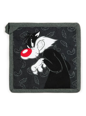 Trendy Kitchen by EXCÉLSA Topflappen "Looney Tunes Sylvester" in Grau/ Schwarz - (L)20 x (B)20 cm