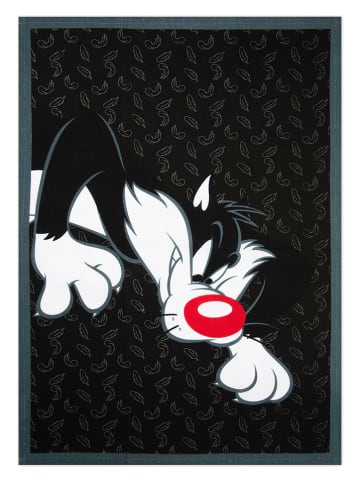 Trendy Kitchen by EXCÉLSA Geschirrtuch "Looney Tunes Sylvester" in Schwarz - (L)70 x (B)50 cm