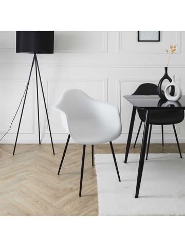 Rétro Chic 4er-Set: Sessel "Gustav" in Weiß - (B)62 x (H)85 x (T)59 cm