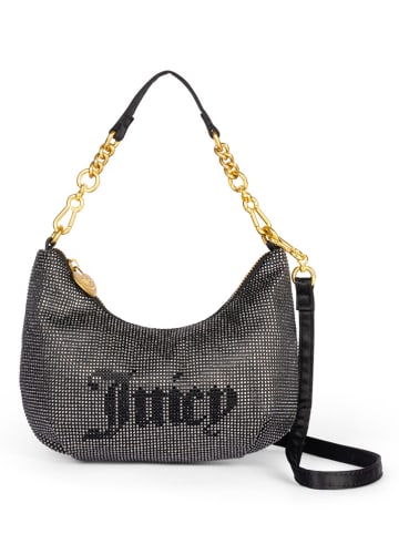 Juicy Couture Torebka w kolorze srebrno-czarnym - 25 x 18 x 4 cm