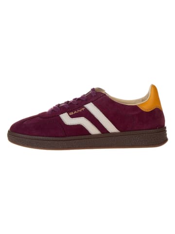 Gant Skórzane sneakersy "Cuzima" w kolorze ciemnoczerwonym