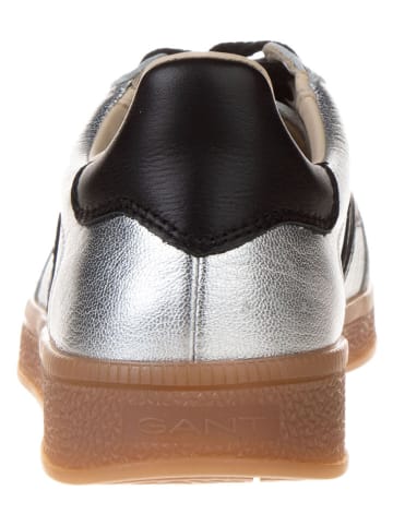Gant Skórzane sneakersy "Cuzima" w kolorze srebrnym