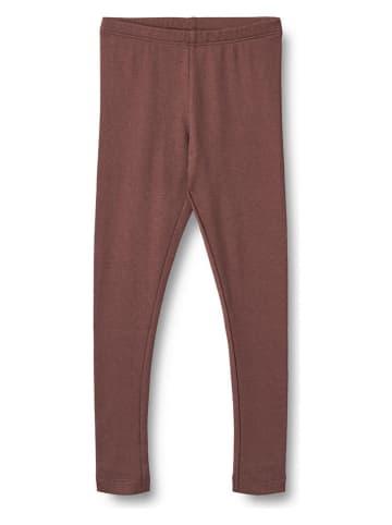 Wheat Legginsy "Maddy" w kolorze brązowym
