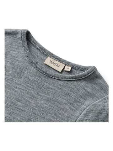 Wheat Wollen shirt "Seo" grijs