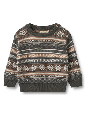 Wheat Pullover "Knud" in Braun/ Creme