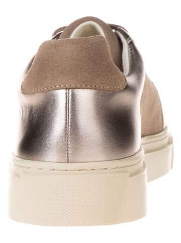 Gant Skórzane sneakersy "Julice" w kolorze brązowo-jasnoróżowym