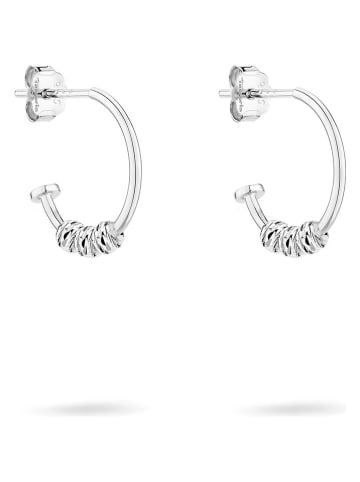 Tamaris Zilveren halfcreolen met hanger