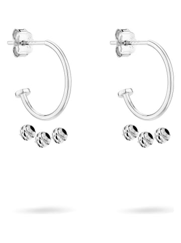 Tamaris Zilveren halfcreolen met hanger