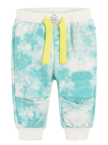 COOL CLUB Sweatbroek turquoise/wit