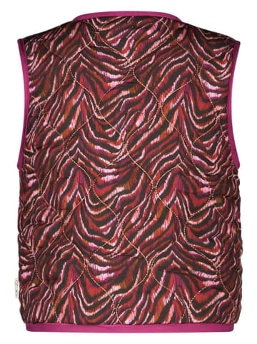 B.Nosy Doorgestikte bodywarmer "Ginny" rood/paars/roze