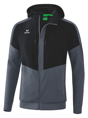 erima Trainingsjacke "Squad" in Schwarz/ Grau