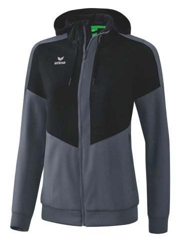 erima Trainingsjacke "Squad" in Schwarz/ Grau