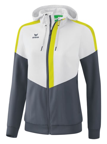 erima Trainingsjacke "Squad" in Weiß/ Grau