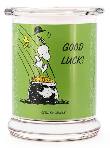 Peanuts Duftkerze ''Peanuts Good Luck'' in Grün - 250 g