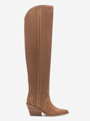 Badura Leder-Stiefel in Hellbraun